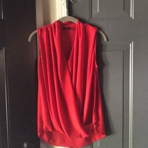 Cute drapey red top
